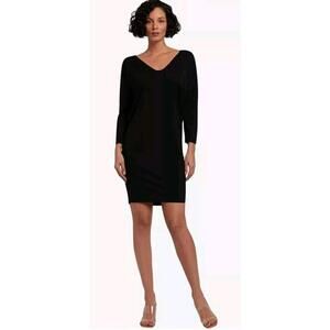 Wolford Aurora Pure Cut Dress XS black Half Sleeve #3